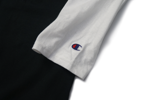 Highly Living Logo Champion 3/4 Raglan Tee Black/White