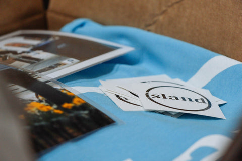 Island Circle Logo Tee Navy